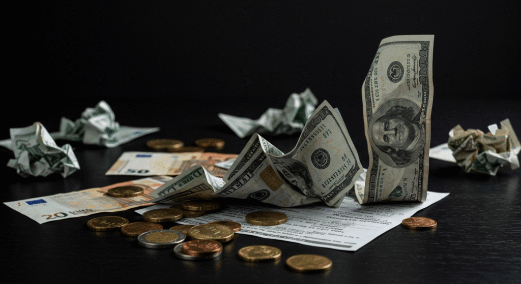 Efeitos da procrastinação financeira acumulando dívidas