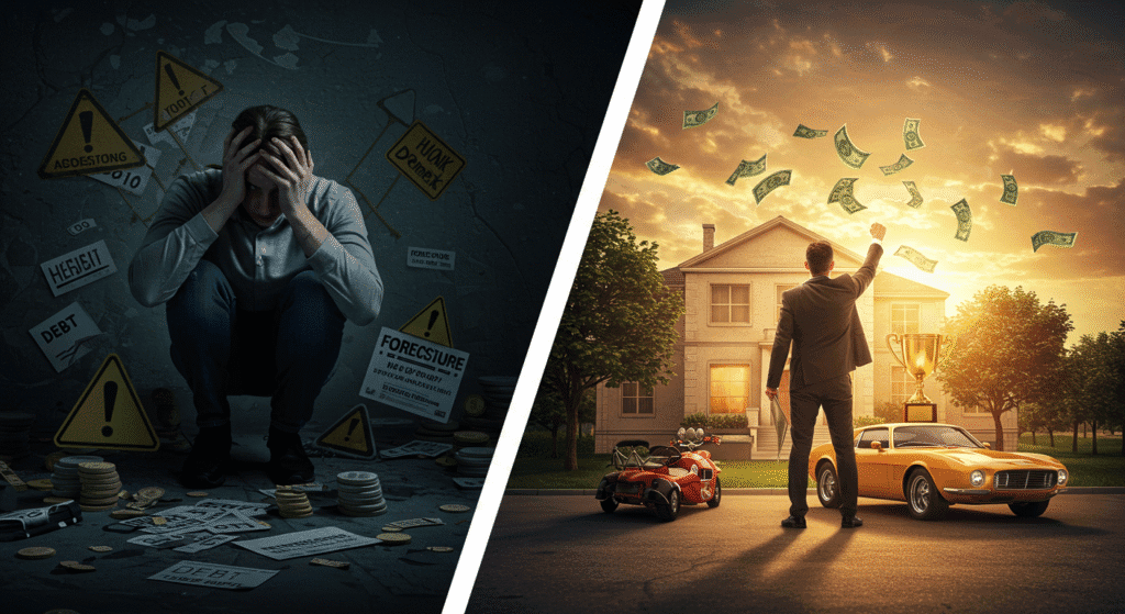 diferença entre boas e más escolhas na negociação