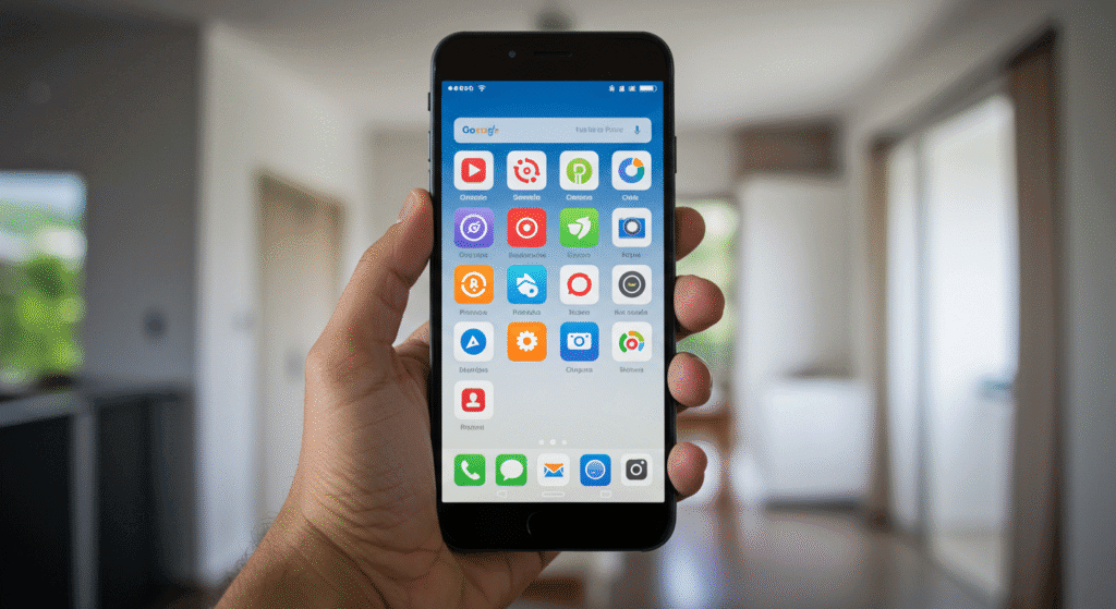 Tela de celular mostrando aplicativos de bancos digitais para investir 100 reais
